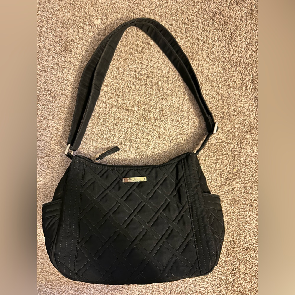 Black Quilted Vera Bradley Shoulder Bag